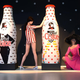 Models unveil Marc Jacobs Diet Coke bottles in London
